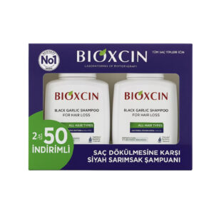 شامپو ضد ریزش بیوکسین Bioxcin مدل سیر سیاه حجم 300 میلی لیتر بسته 2 عددی (سفید)_6898ab8c42c00.jpeg شامپو ضد ریزش بیوکسین Bioxcin مدل سیر سیاه حجم 300 میلی لیتر بسته 2 عددی (سفید)