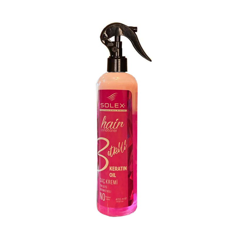 اسپری دوفاز سولکس SOLEX مدل KERATIN OIL حجم 400 میلی لیتر