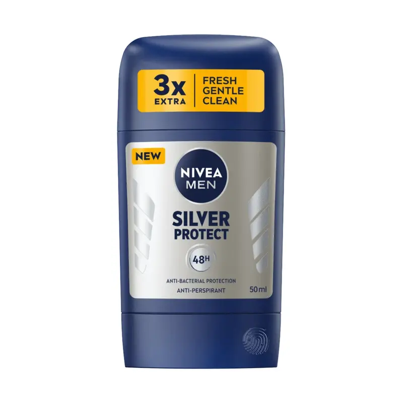 استیک ضد تعریق مردانه نیوا NIVEA مدل SILVER PROTECT حجم ۵۰ میلی لیتر