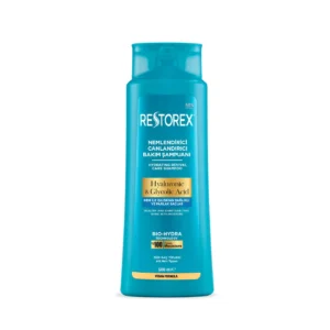 شامپو آبرسان مو رستورکس RESTOREX مدل HYALURONIC & GLYCOLIC ACID (آبی) حجم 500 میلی لیتر_68f26a24ca3cd.webp شامپو آبرسان مو رستورکس RESTOREX مدل HYALURONIC & GLYCOLIC ACID (آبی) حجم 500 میلی لیتر