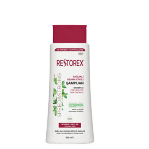 شامپو ضد ریزش مو رستورکس RESTOREX مدل NORMAL SACLAR (مو نرمال – قرمز) حجم 500 میلی لیتر