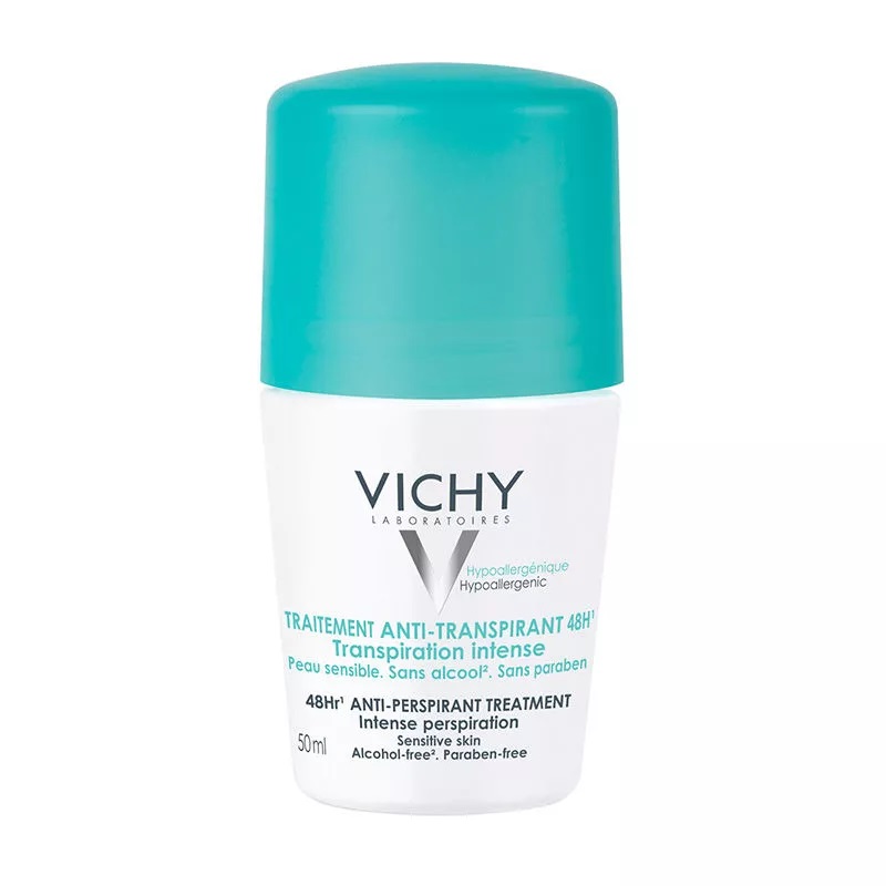 مام رول ضد تعریق ویشی VICHY مدل TRANSPIRATION INTENSE (در سبز) حجم 50 میلی لیتر