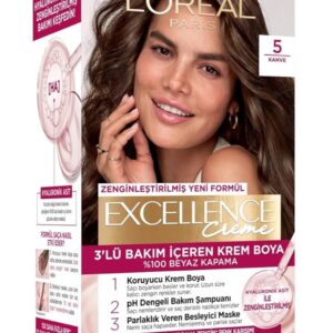 کیت رنگ مو لورال LOREAL سری EXCELLENCE CREME شماره 5 رنگ قهوه ای_68f26ab8bc152.jpeg کیت رنگ مو لورال LOREAL سری EXCELLENCE CREME شماره 5 رنگ قهوه ای