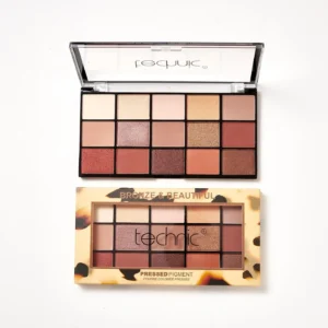 پالت سایه 15 رنگ تکنیک TECHNIC مدل BRONZE & BEAUTIFUL (پلنگی) وزن 30 گرم