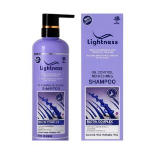 شامپو فاقد سولفات موی چرب لایت نس LIGHTNESS مدل OIL CONTROL REFRESHING حجم 900 میلی لیتر_6a16be24c7470.jpeg شامپو فاقد سولفات موی چرب لایت نس LIGHTNESS مدل OIL CONTROL REFRESHING حجم 900 میلی لیتر