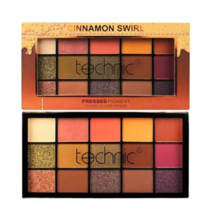 پالت سایه 15 رنگ تکنیک TECHNIC مدل CINNAMON SWIRL (پاپیون) وزن 30 گرم