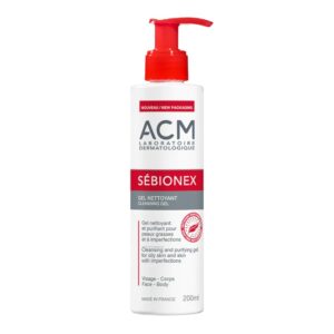 ژل شست و شوی صورت و بدن ضد لک ای سی ام ACM مدل SEBIONEX حجم 200 میلی لیتر_6a16bdd7443b3.jpeg ژل شست و شوی صورت و بدن ضد لک ای سی ام ACM مدل SEBIONEX حجم 200 میلی لیتر
