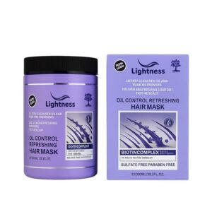 ماسک فاقد سولفات موی چرب لایت نس LIGHTNESS مدل OIL CONTROL REFRESHING حجم 1000 میلی لیتر_6a2e8dda4e846.jpeg ماسک فاقد سولفات موی چرب لایت نس LIGHTNESS مدل OIL CONTROL REFRESHING حجم 1000 میلی لیتر