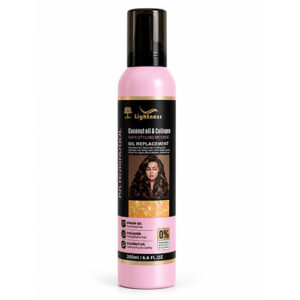موس موی فر لایت نس LIGHTNESS مدل CURLY HAIR (صورتی) حجم 300 میلی لیتر