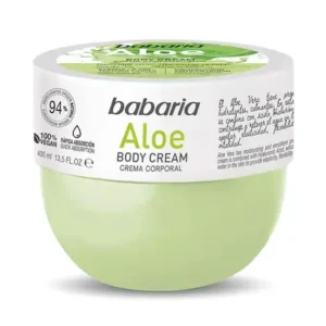 کرم بدن باباریا BABARIA مدل ALOE حجم 400 میلی لیتر