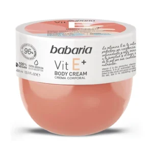 کرم بدن باباریا BABARIA مدل +VIT E حجم 400 میلی لیتر