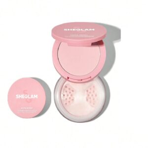 پودر فیکس دو منظوره شیگلم Sheglam مدل insta-ready رنگ Bubblegum وزن 7+7 گرم